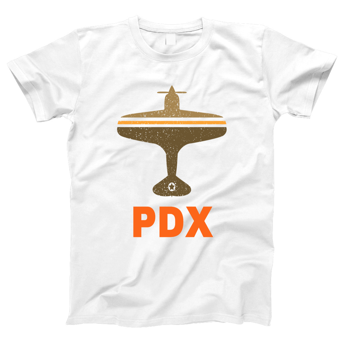 Fly Portland PDX Airport Women's T-shirt | White