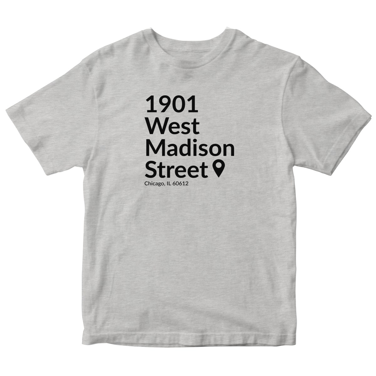 Chicago Basketball & Hockey Stadium Kids T-shirt | Gray