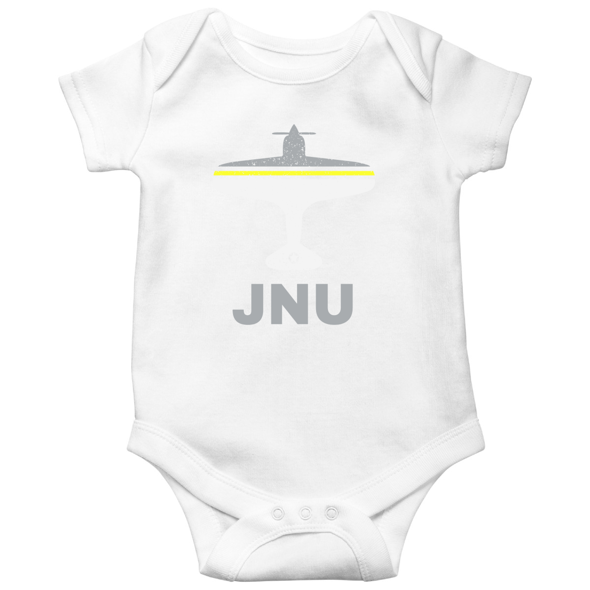 Fly Juneau JNU Airport Baby Bodysuits | White