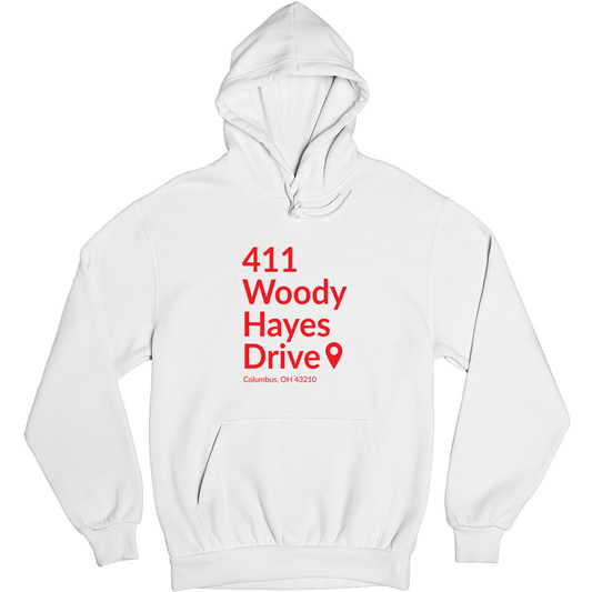 Ohio State Football Stadium Unisex Hoodie | White