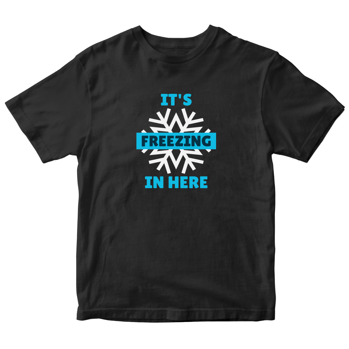 It's Freezing In Here! Kids T-shirt | Black