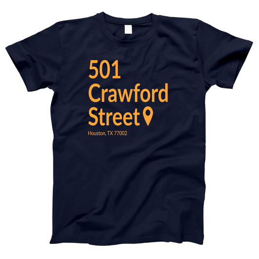 Houston Baseball Stadium Women's T-shirt | Navy