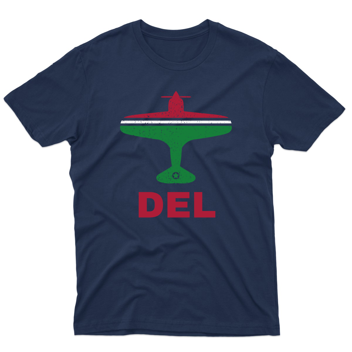 Fly Delhi DEL Airport Men's T-shirt | Navy