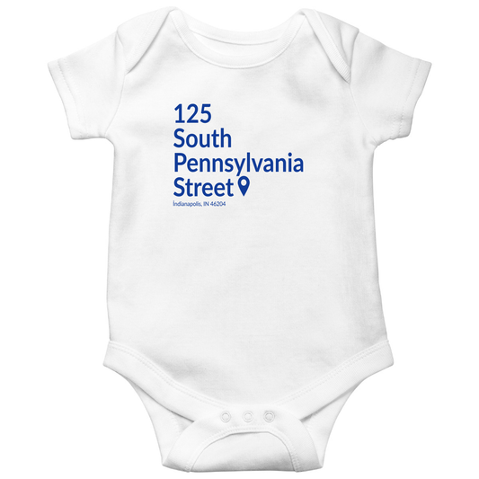 Indiana Basketball Stadium Baby Bodysuits