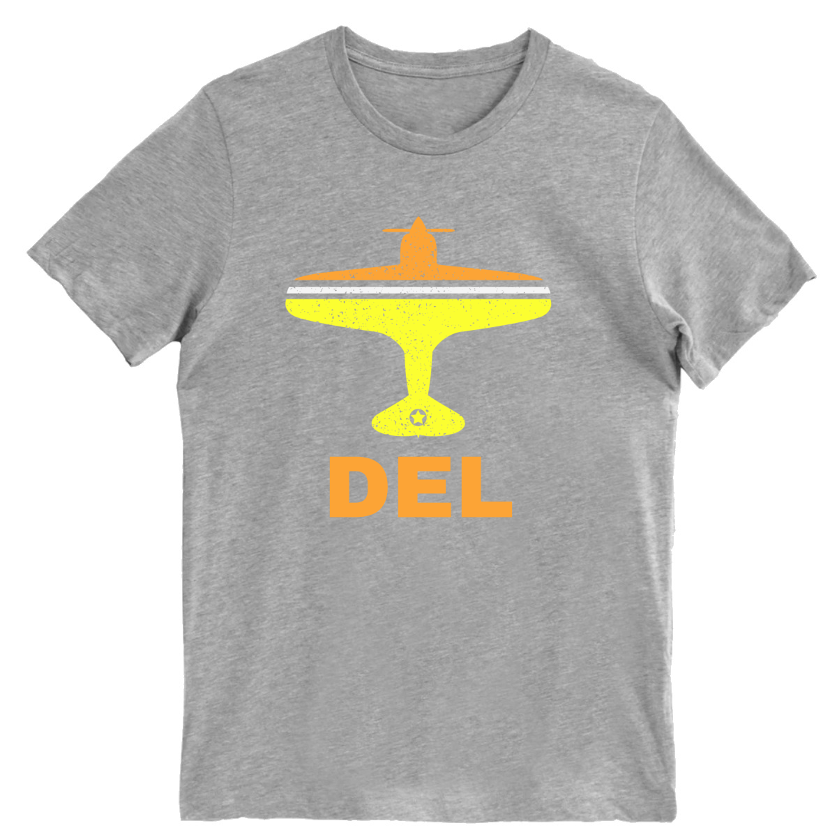 Fly Delhi DEL Airport Men's T-shirt | Gray