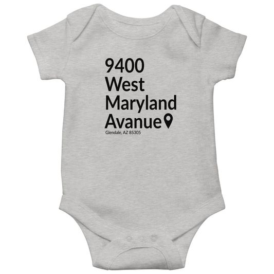 Arizona Hockey Stadium Baby Bodysuits | Gray