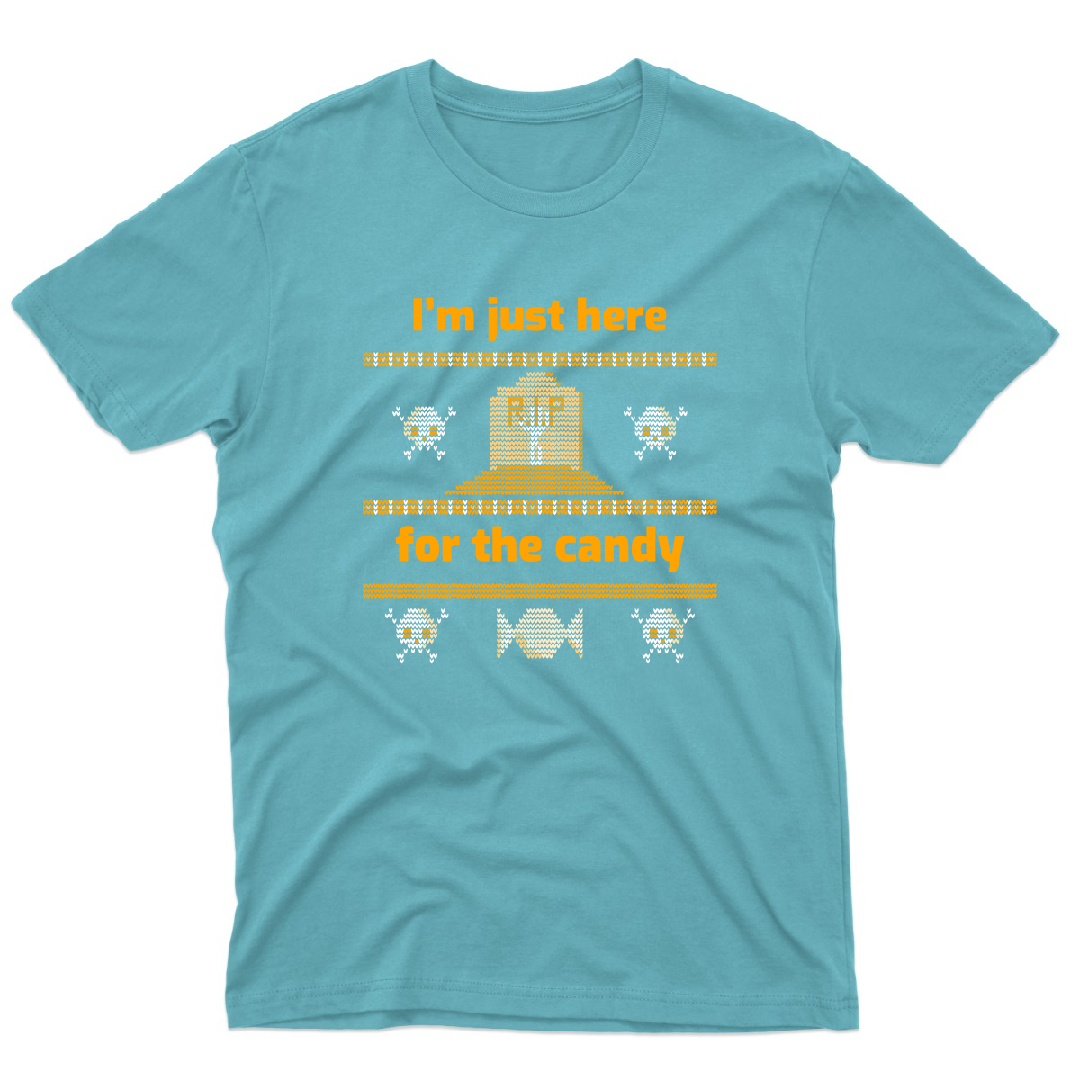 I'm Just Here For the Candy Men's T-shirt | Turquoise