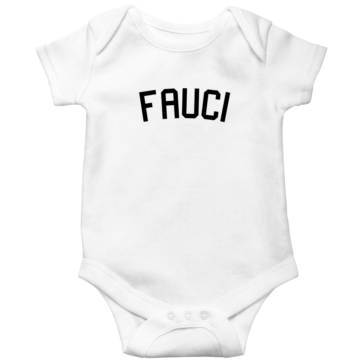 Fauci Baby Bodysuits | White