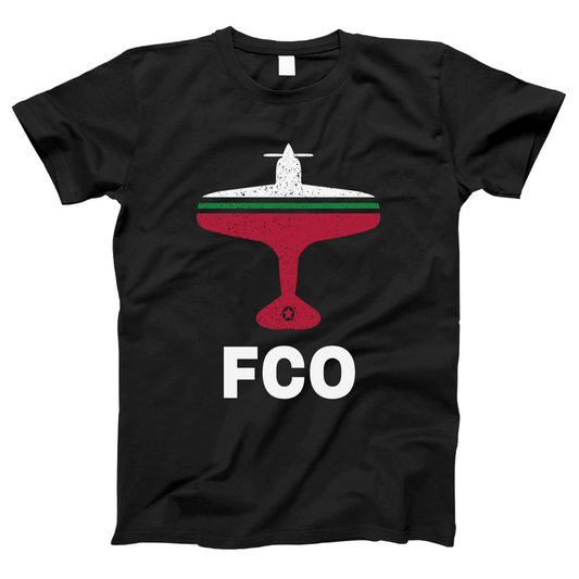 Fly Rome FCO Airport Women's T-shirt | Black