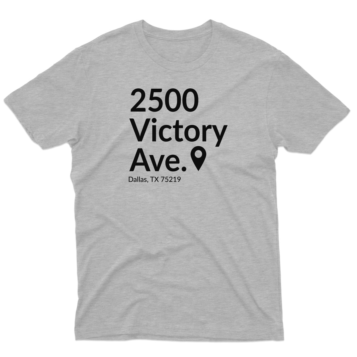 Dallas Basketball Stadium Men's T-shirt | Gray