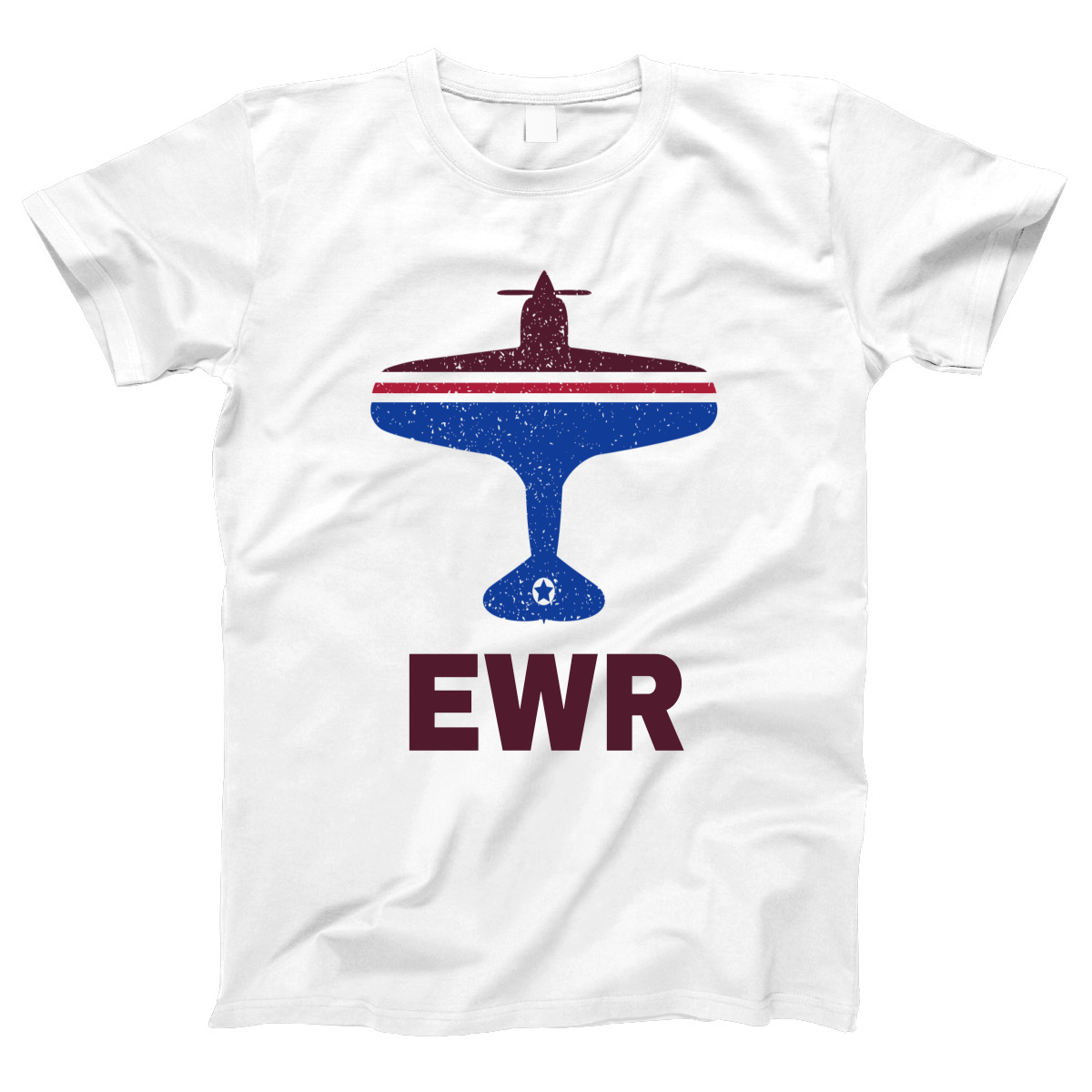 Fly Newark EWR Airport Women's T-shirt | White
