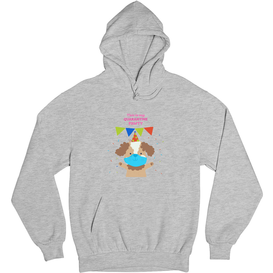 This is my quarantine pawty Unisex Hoodie | Gray