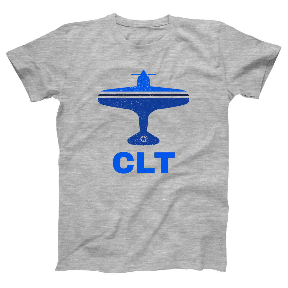 Fly Charlotte CLT Airport Women's T-shirt | Gray