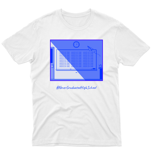 High School Men's T-shirt | White