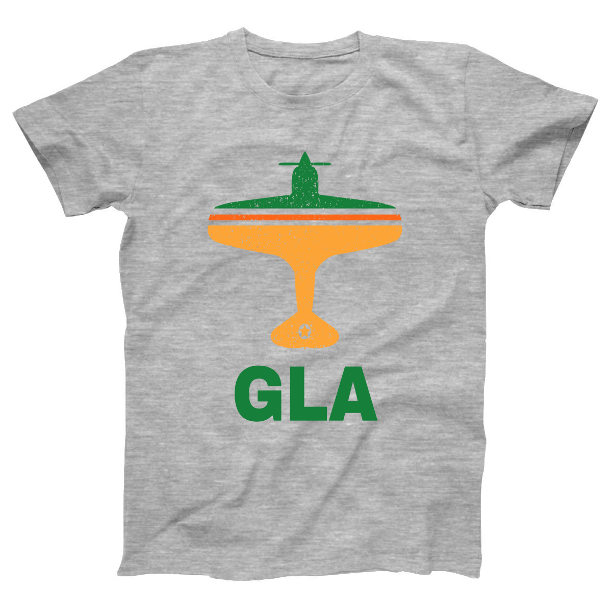 Fly Glasgow GLA Airport Women's T-shirt | Gray