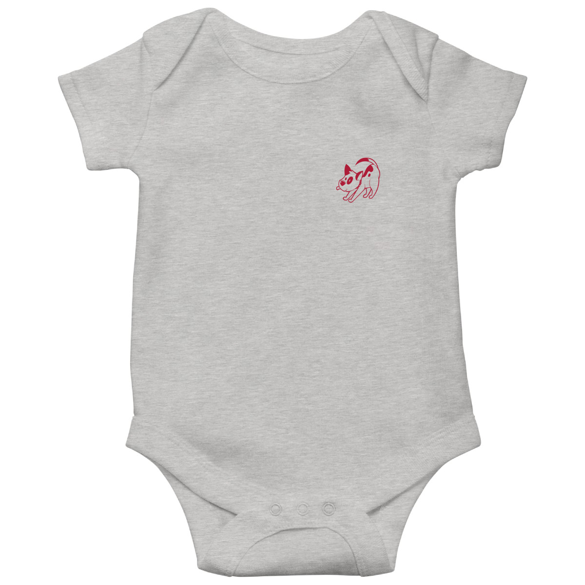 Bull Terrier Baby Bodysuits | Gray