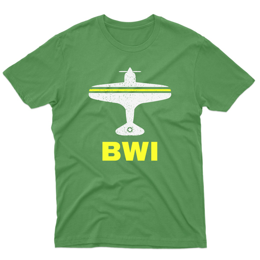 Fly Baltimore BWI Airport Men's T-shirt | Green