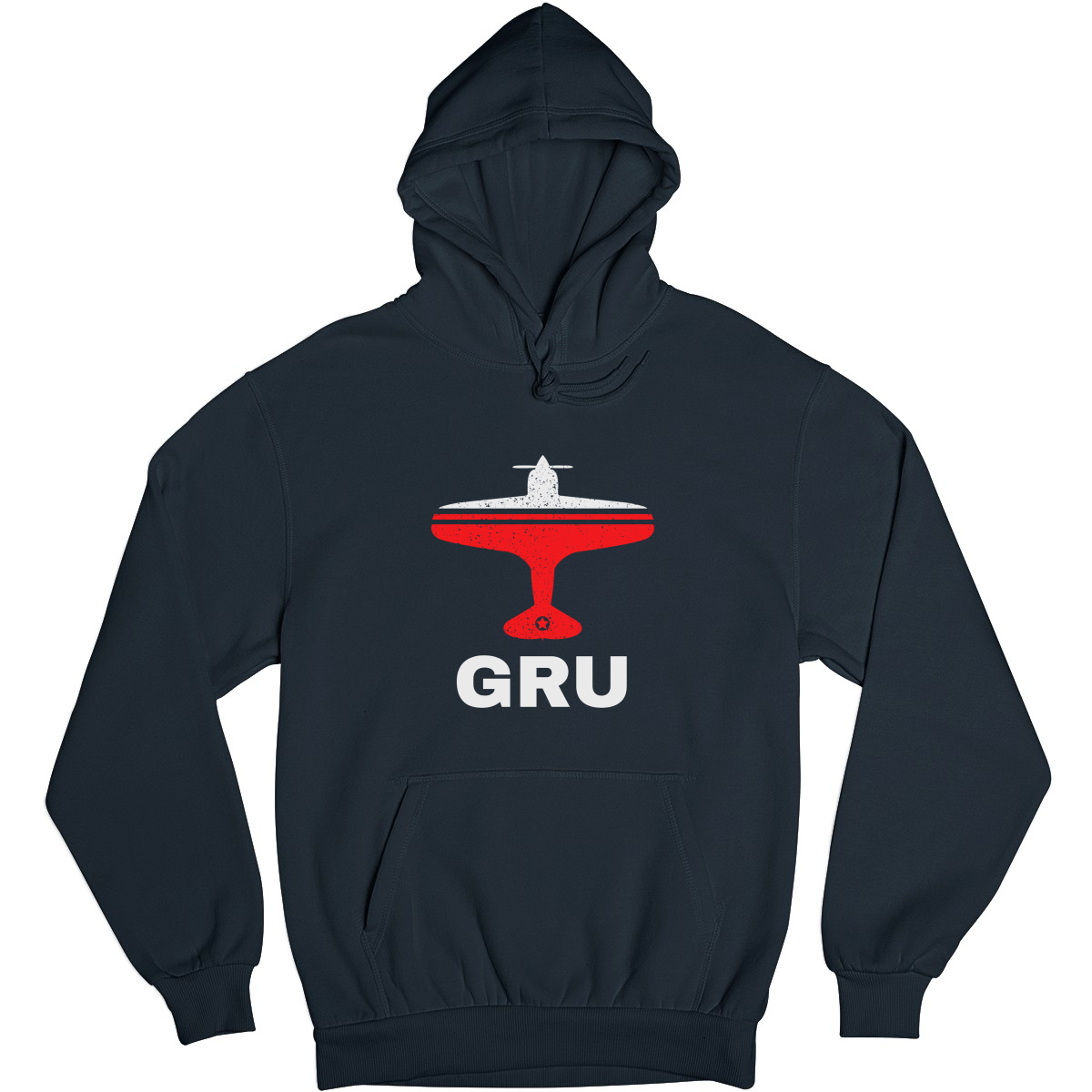 Fly Sao Paulo GRU Airport Unisex Hoodie | Navy