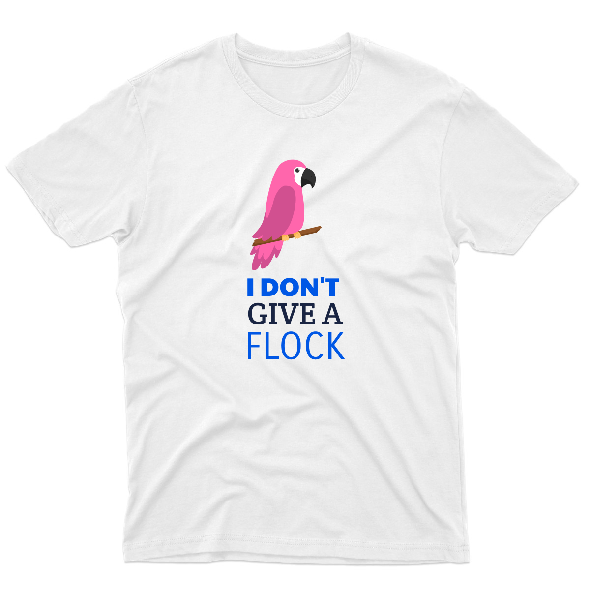 I Don't Give A Flock Parrot Men's T-shirt | White