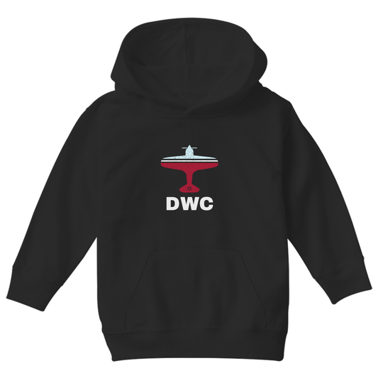 Fly Dubai DWC Airport Kids Hoodie | Black