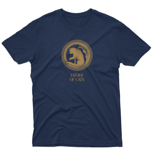 Father of Cats Men's T-shirt | Navy
