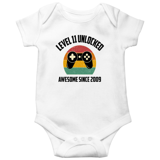 LEVEL 11 UNLOCKED Baby Bodysuits