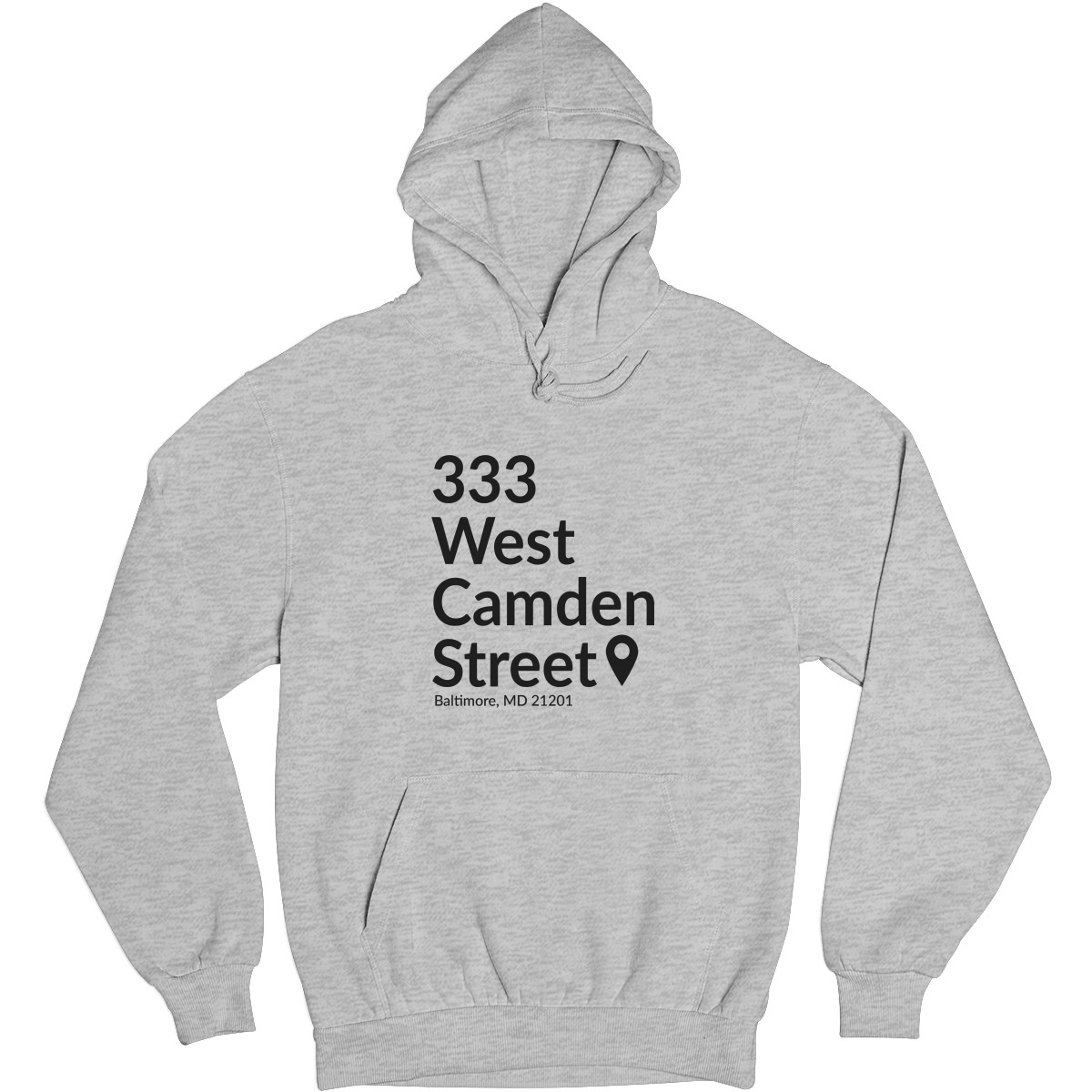 Baltimore Baseball Stadium Unisex Hoodie | Gray