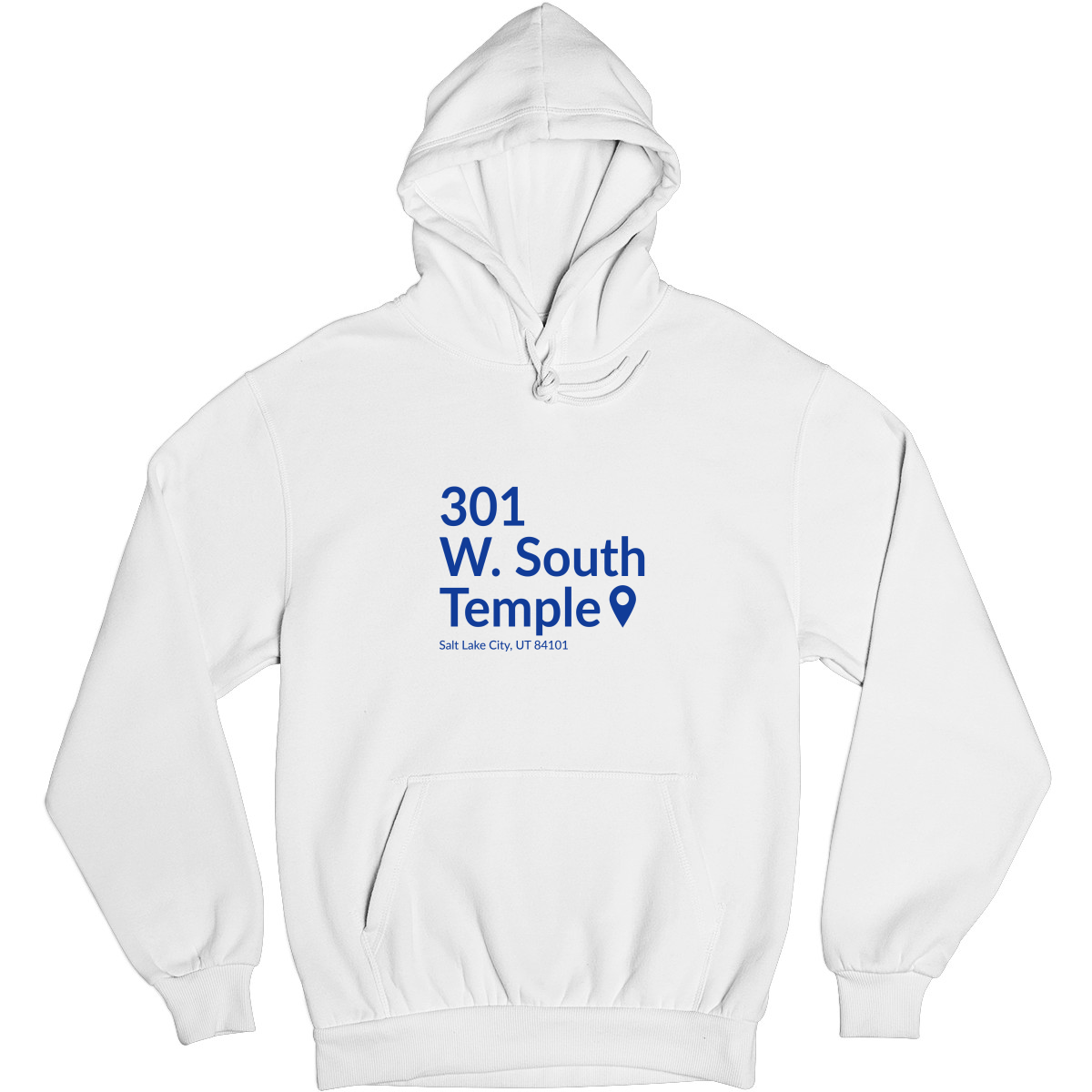 Utah Basketball Stadium Unisex Hoodie | White