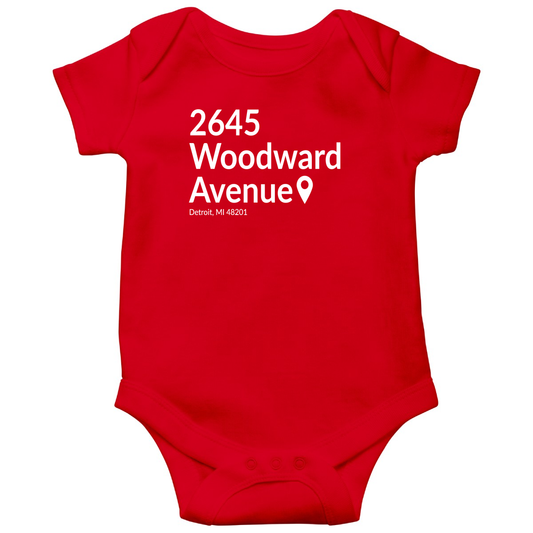 Detroit Hockey Stadium Baby Bodysuits