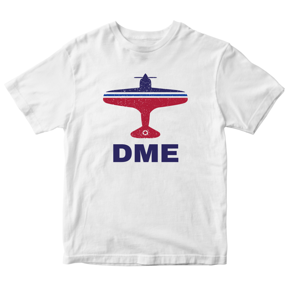 Fly Moscow DME Airport Kids T-shirt | White