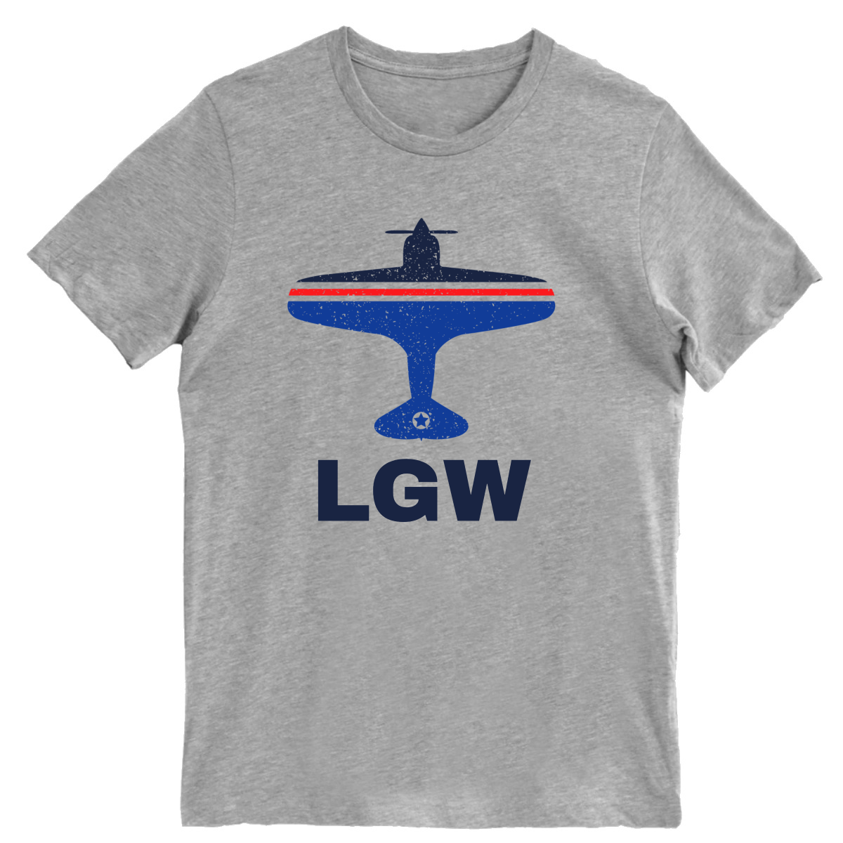 Fly London LGW Airport Men's T-shirt | Gray