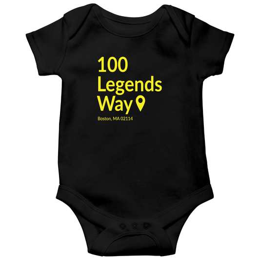Boston Hockey Stadium Baby Bodysuits | Black