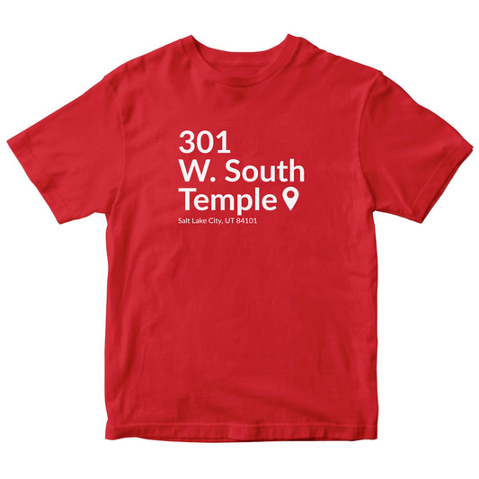 Utah Basketball Stadium Kids T-shirt