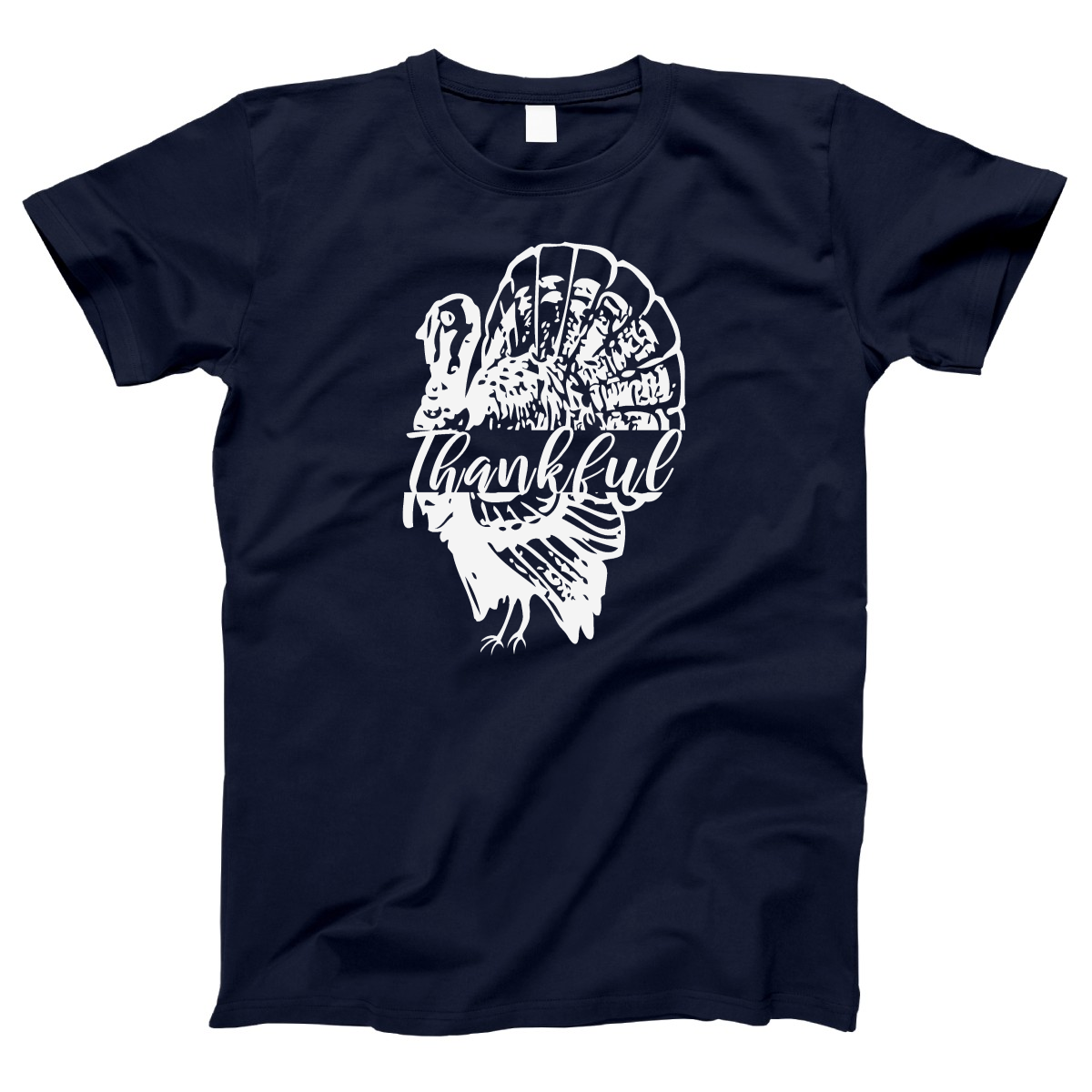 Thankful Turkey Women's T-shirt | Navy