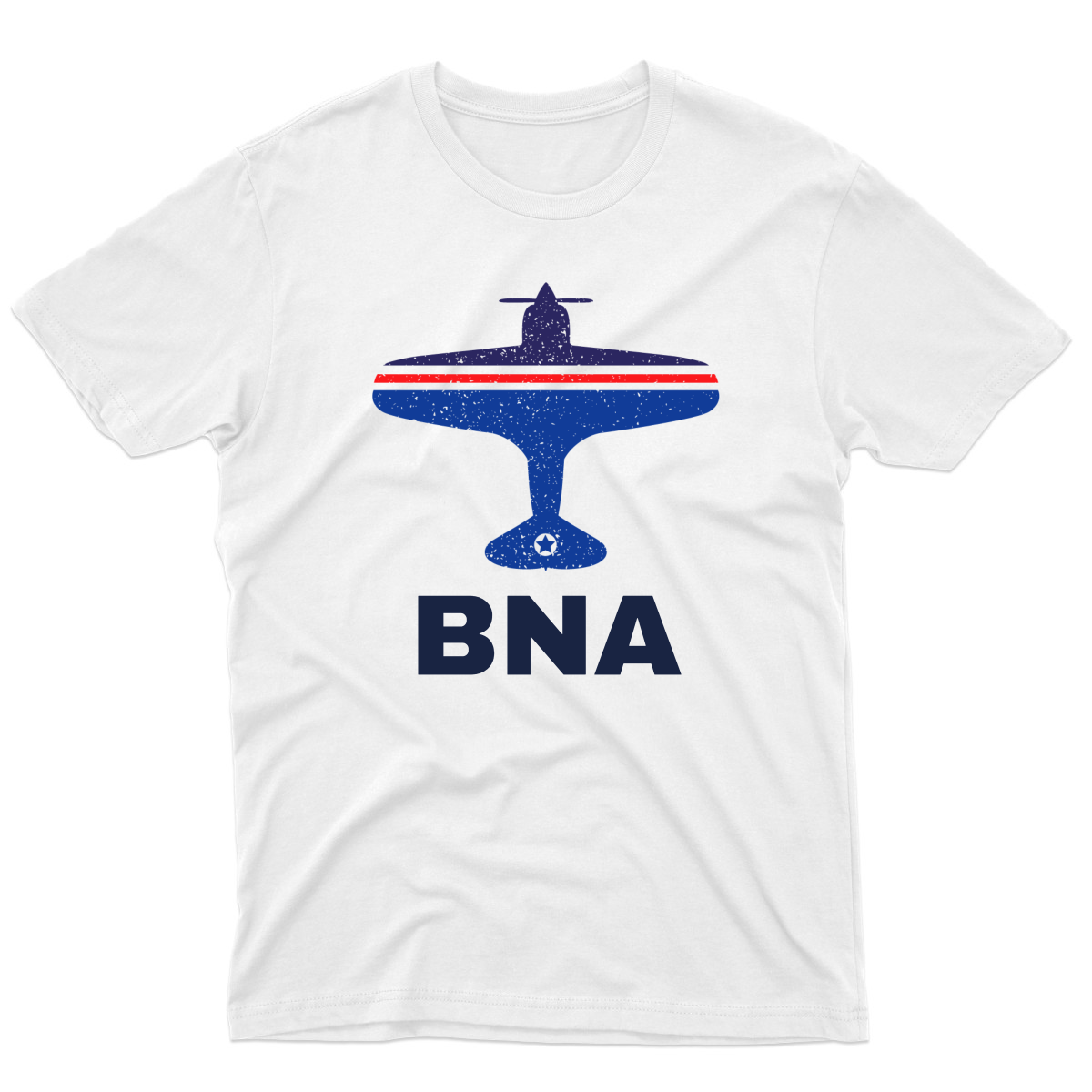 Fly Nashville BNA Airport Men's T-shirt | White