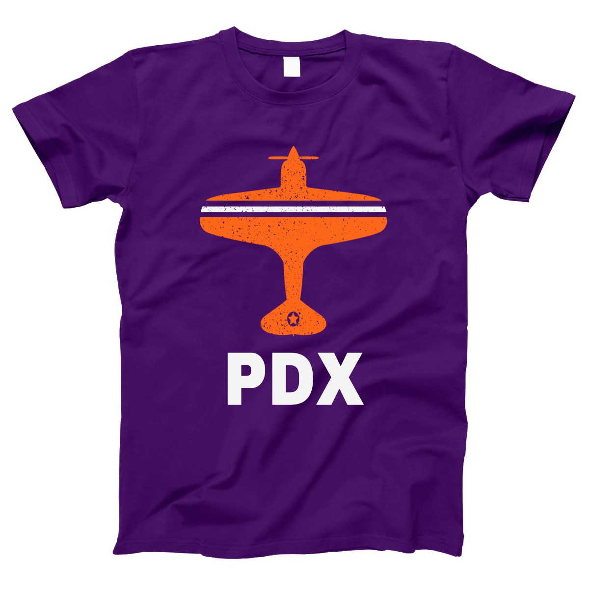 Fly Portland PDX Airport Women's T-shirt | Purple