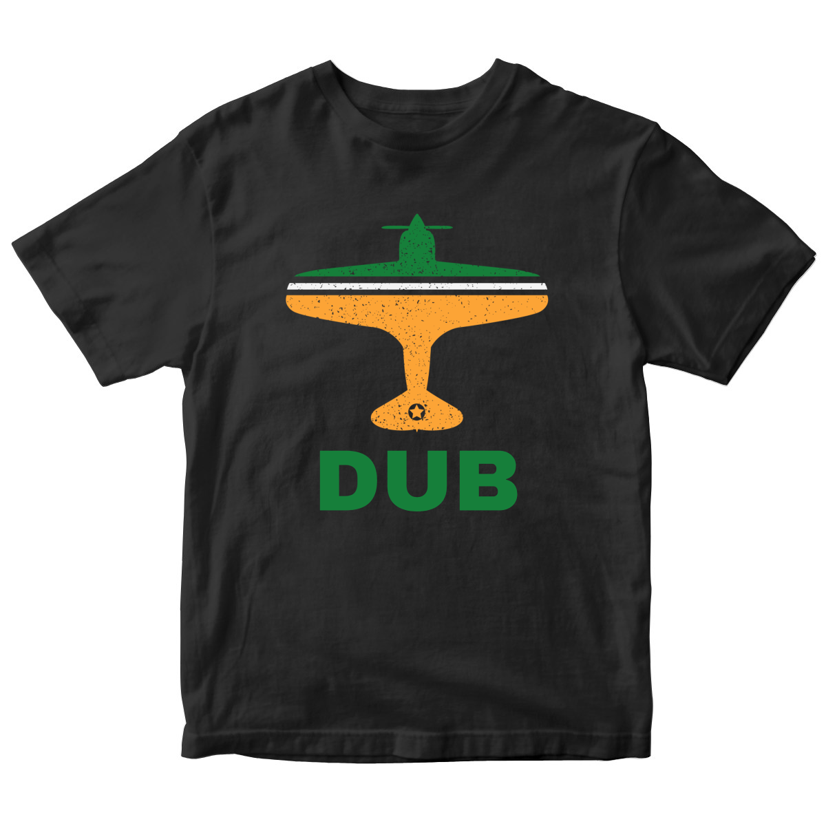 Fly Dublin DUB Airport Kids T-shirt | Black
