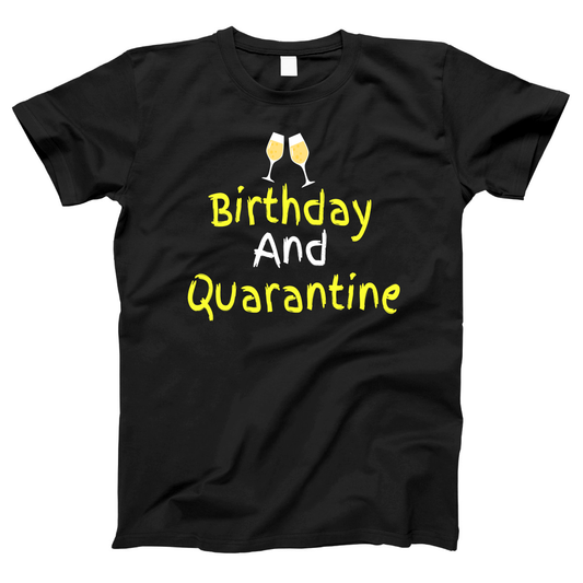 Birthday and Quarantine Women's T-shirt | Black