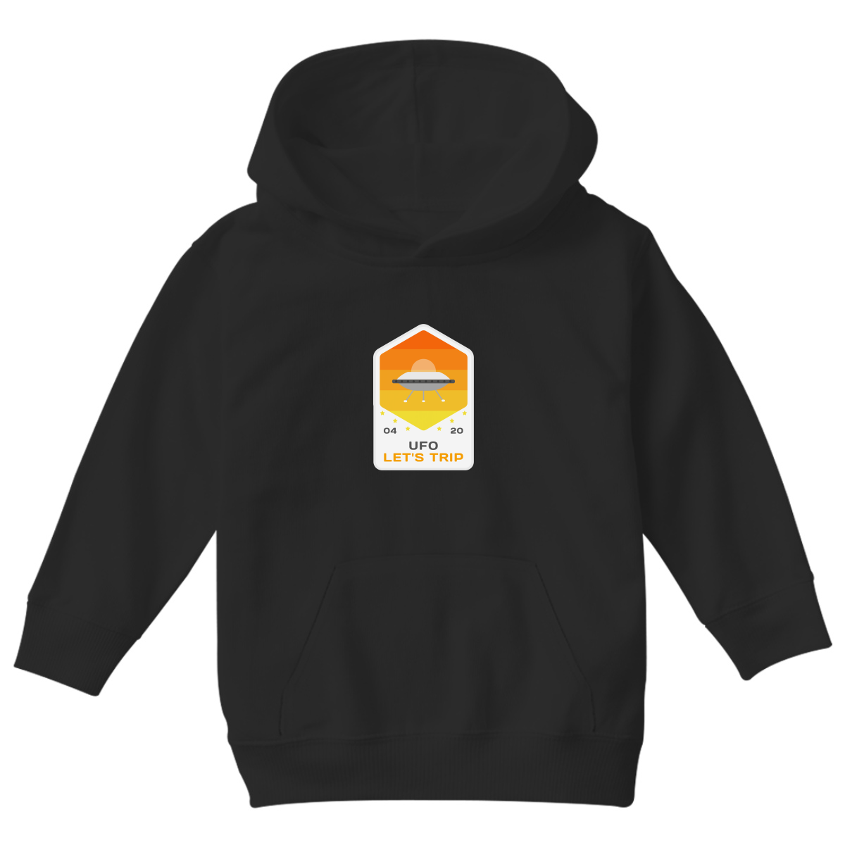 UFO Kids Hoodie | Black