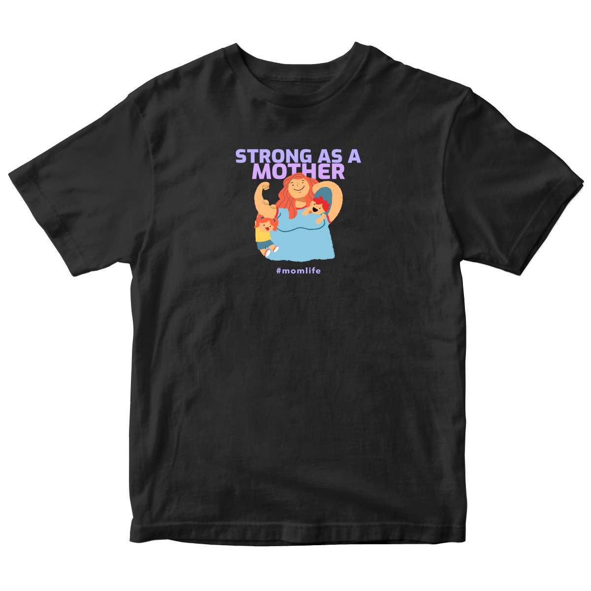Strong as a Mother Toddler T-shirt | Black
