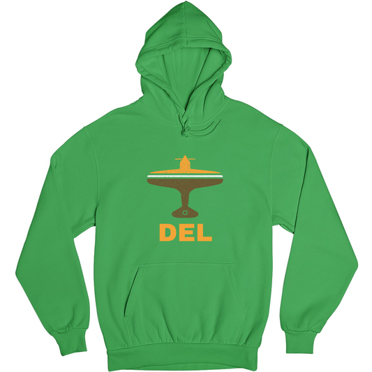Fly Delhi DEL Airport Unisex Hoodie | Green