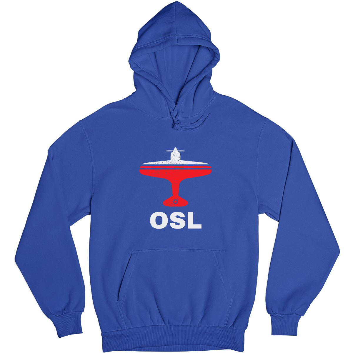 Fly Oslo OSL Airport Unisex Hoodie | Blue
