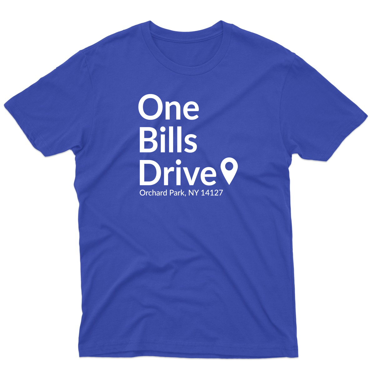 Buffalo Football Stadium Men's T-shirt | Blue
