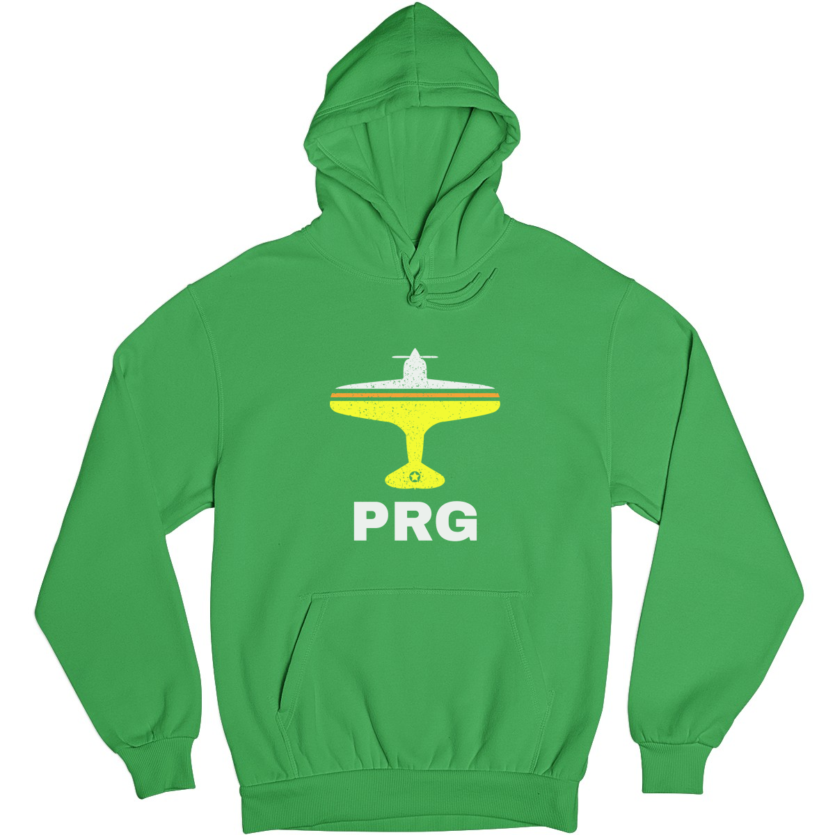 Fly Prague PRG Airport Unisex Hoodie | Green