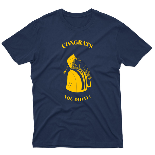 Congrats You Did It! Men's T-shirt | Navy