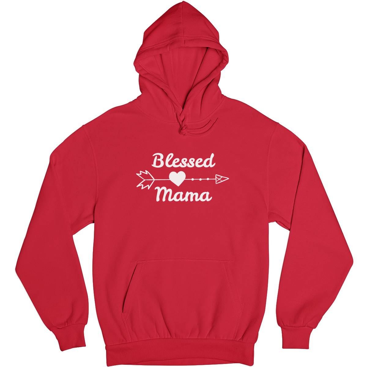 Blessed Mama Shirt Unisex Hoodie | Red