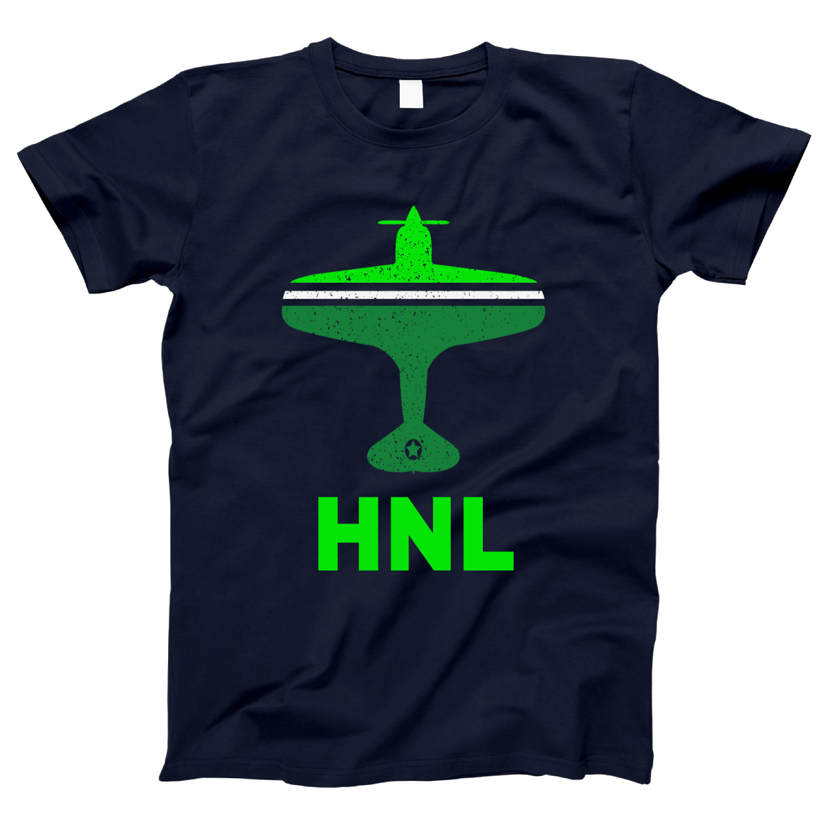 Fly Honolulu HNL Airport Women's T-shirt | Navy
