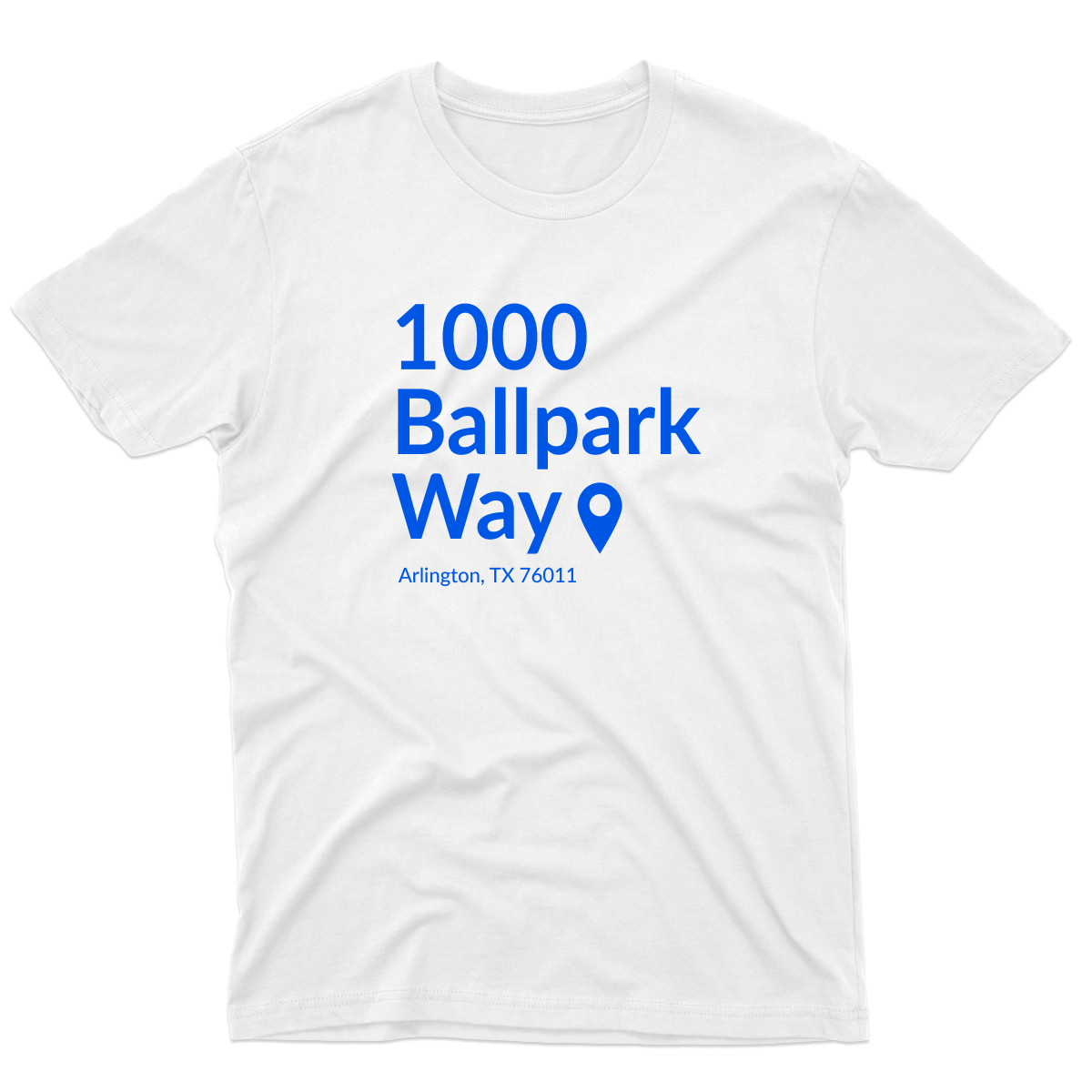 Texas Baseball Stadium Men's T-shirt | White