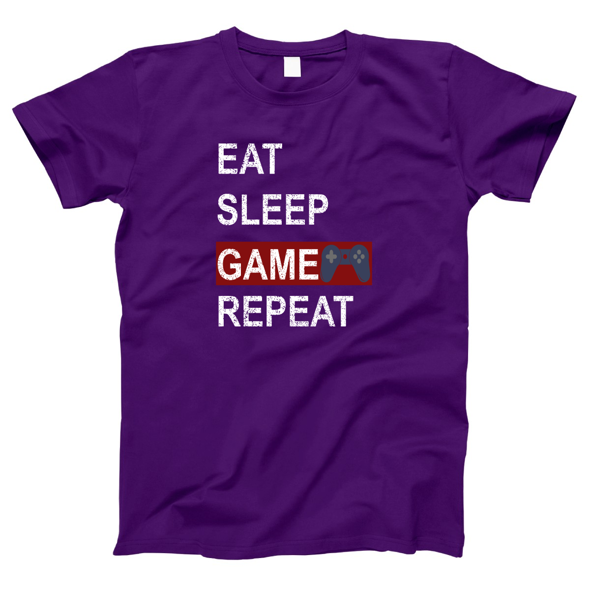 Eat Sleep Game Repeat Women's T-shirt | Purple