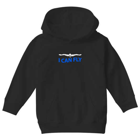 I Can Fly Kids Hoodie | Black